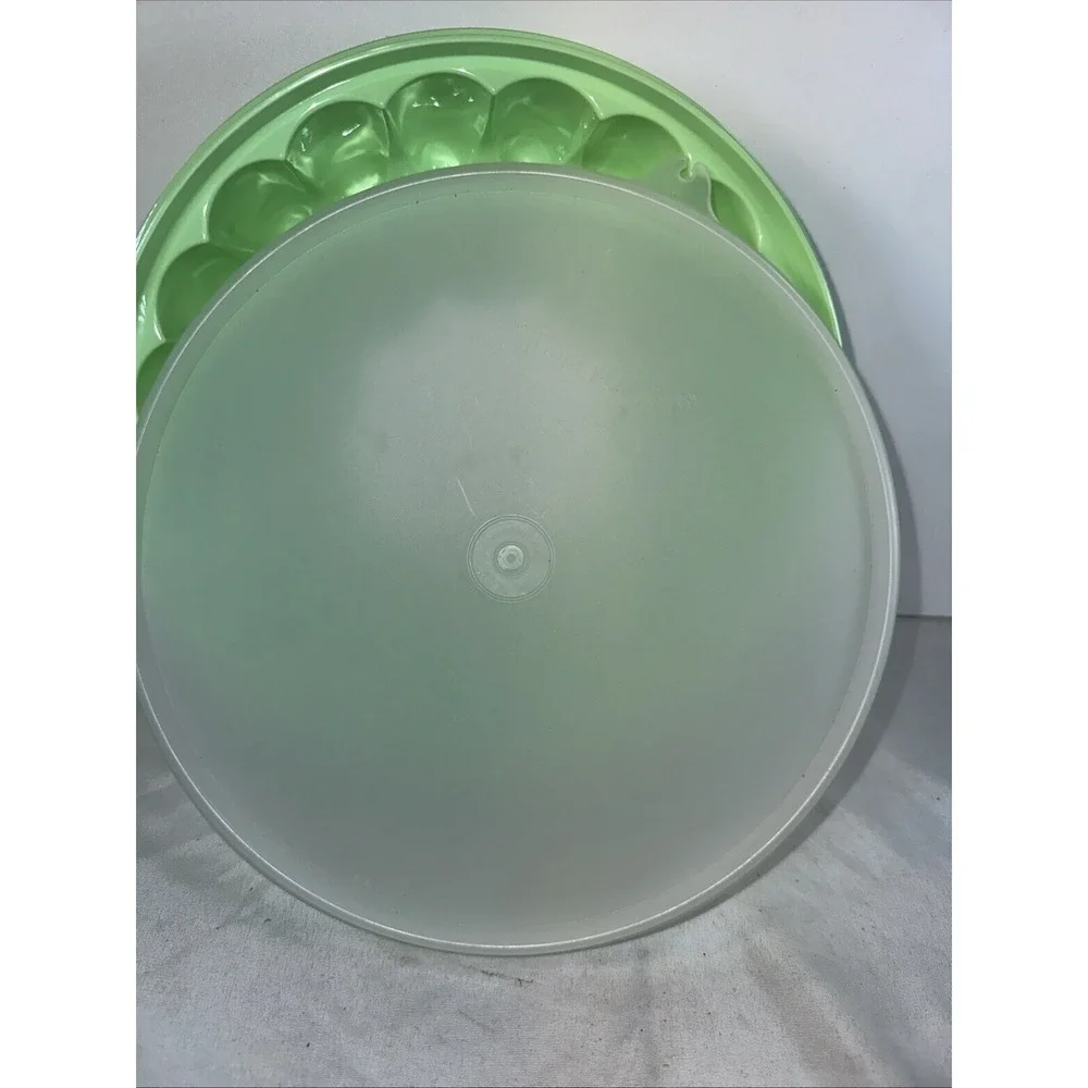 Vintage TUPPERWARE Mint Green JELLO Mold 3 Pieces 1201 1202 1203 NOS